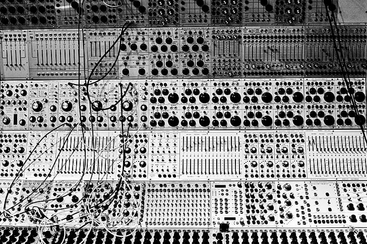 synthesizer, pattern, backgrounds, full frame, no people, built structure