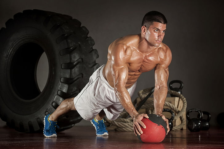 power, workout, fitness, perspiration, bodybuilder, muscular build, HD wallpaper