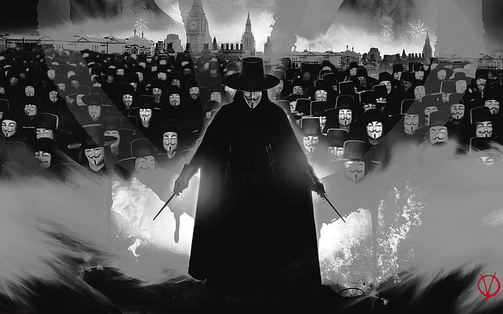 V for Vendetta V Anonymous HD, movies, HD wallpaper