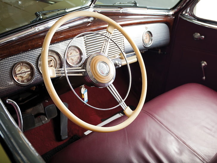 1940, 81da, buick, convertible, fastback, interior, limited