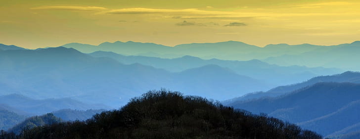 blue sky photography, great smoky mountains national park, great smoky mountains national park, HD wallpaper