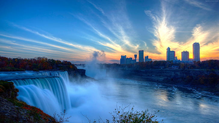 USA, Niagara Falls, waterfall, 4K, New York, HD wallpaper