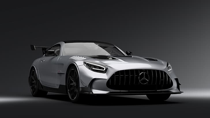 Mercedes AMG GTs, automotive, car, render, 3D visualization