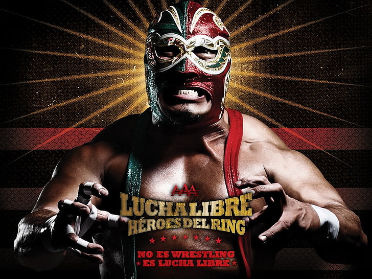 Luchalibre heroes del ring wallpaper, Lucha Libre, poster, one person