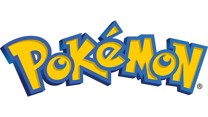 Pokemon logo, Pokémon, communication, text, white background, HD wallpaper