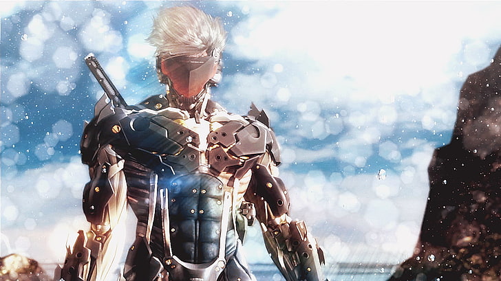 white haired male fictional character digital wallpaper, video games