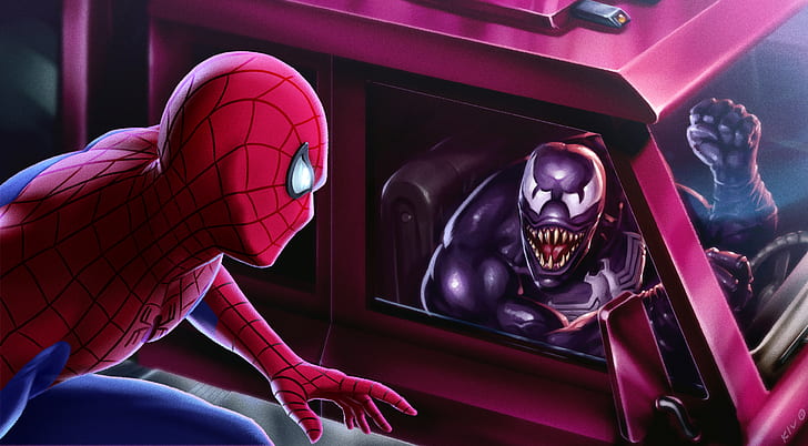 HD wallpaper: Marvel Comics, Spider-Man, Peter Parker, Venom, eddie brock |  Wallpaper Flare