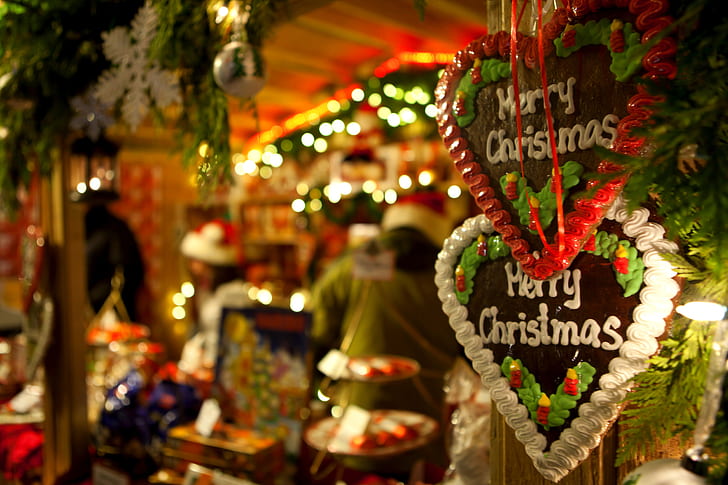 Christmas Market Zoom Background
