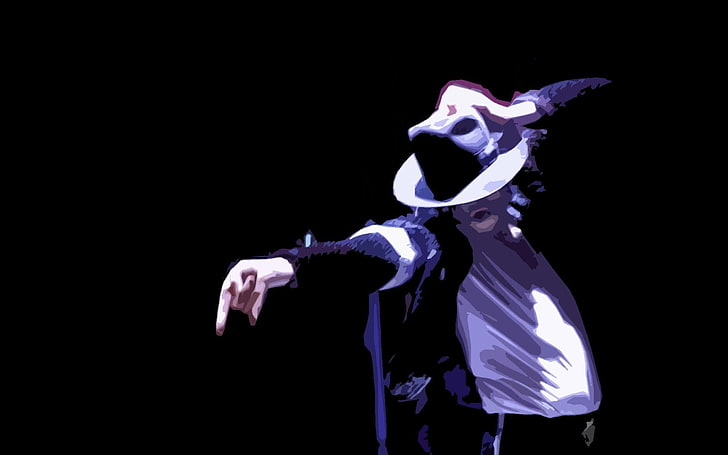 Michael Jackson wallpaper, black background, studio shot, indoors, HD wallpaper