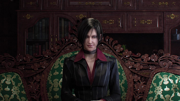 Devil May Cry graphic wallpaper, Resident Evil, ada wong, video games, HD wallpaper