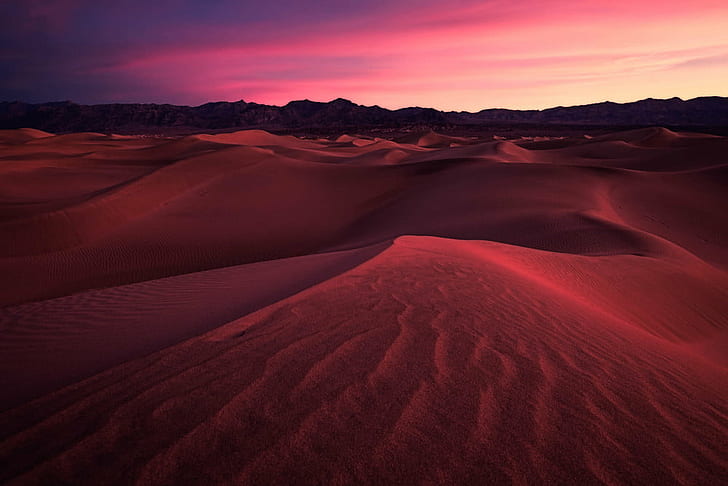 brown desert at sunset, Day, death valley national park, department of the interior, HD wallpaper