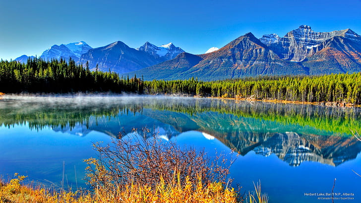 Herbert Lake, Banff N.P., Alberta, National Parks, HD wallpaper