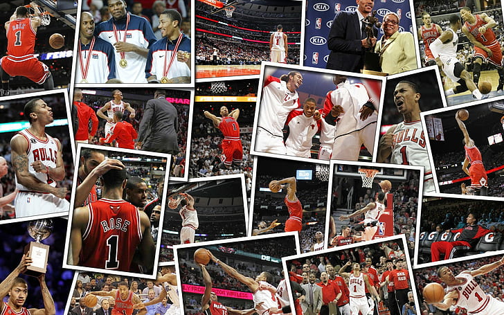 collage, men, sport, basketball