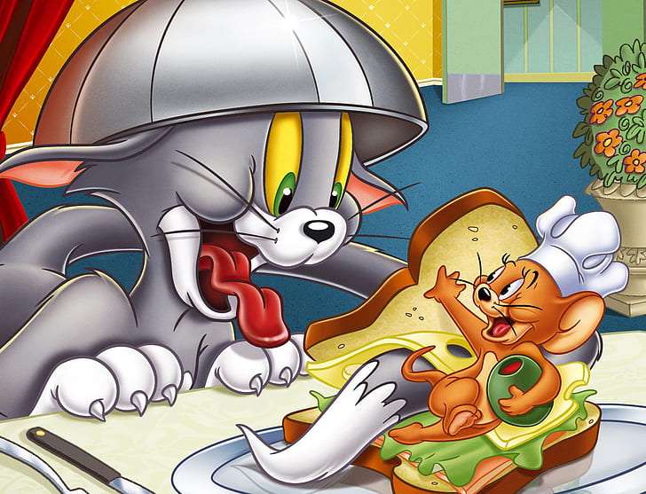 HD wallpaper: Tom And Jerry, Cartoons, Mouse, Cat, Chasing Games, Bread,  House | Wallpaper Flare