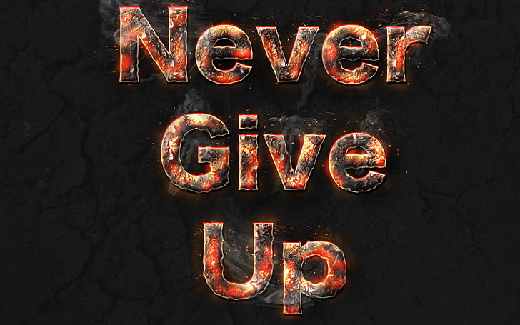 Never give up 1080P, 2K, 4K, 5K HD wallpapers free download | Wallpaper  Flare
