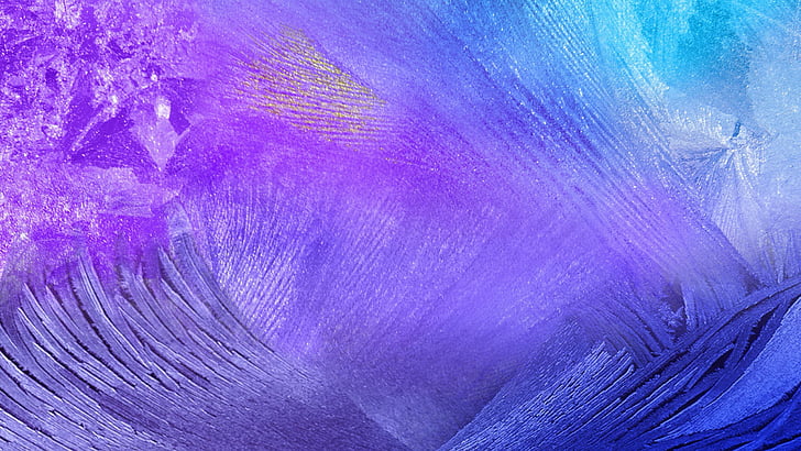 purple and blue digital wallpaper, ice, 4k, HD wallpaper, android
