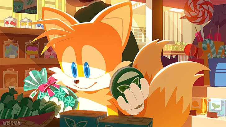 Sonic, Sonic the Hedgehog, Tails (character), fox, Sega, video game art, HD wallpaper