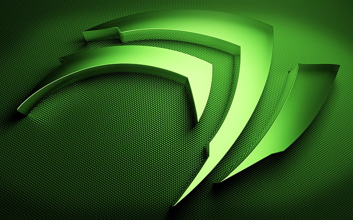 Nvidia, video games, green, logo, green color, indoors, no people, HD wallpaper