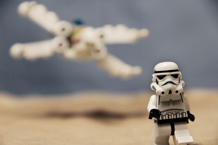 Star Wars Stormtrooper, LEGO, X-wing, human representation, nature, HD wallpaper