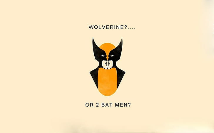 Wolverine Batman DC Marvel HD, wolverine or 2 bat men? meme, cartoon/comic, HD wallpaper