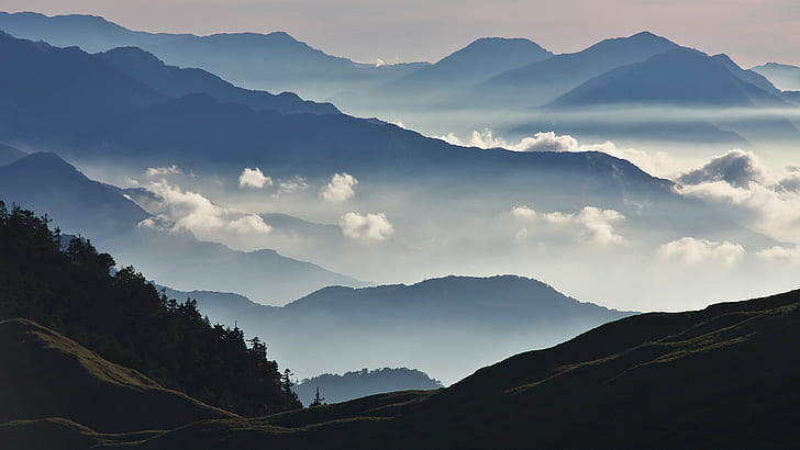 mountains landscape photography, IMG, Hehuanshan, 台灣, Taiwan, HD wallpaper