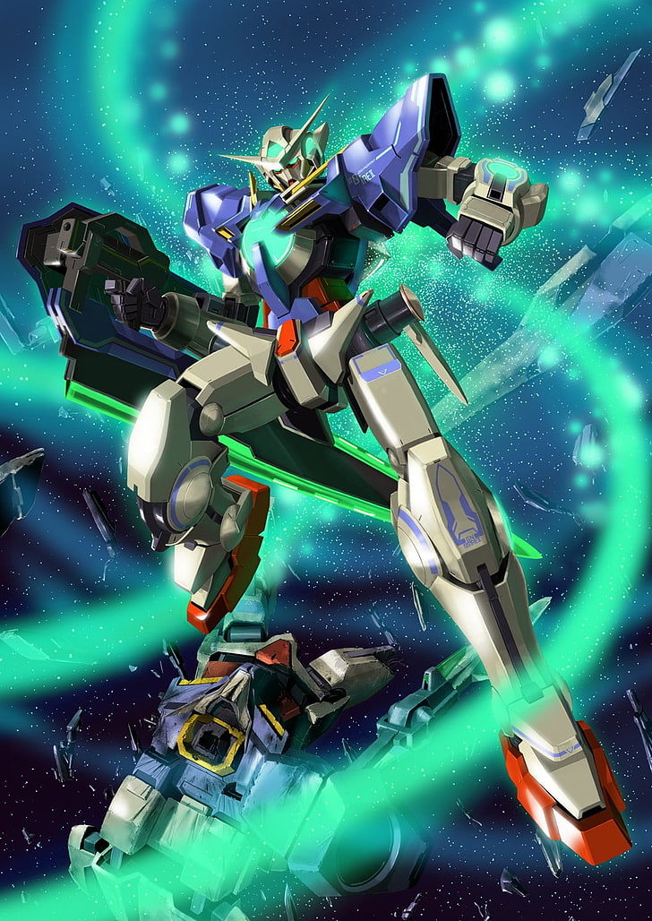 anime, Mobile Suit Gundam 00, technology, futuristic, robot, HD wallpaper