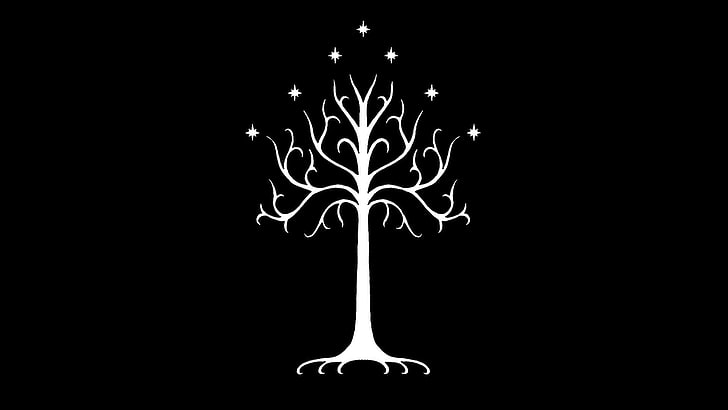 bare tree vector art, movies, The Lord of the Rings, minimalism