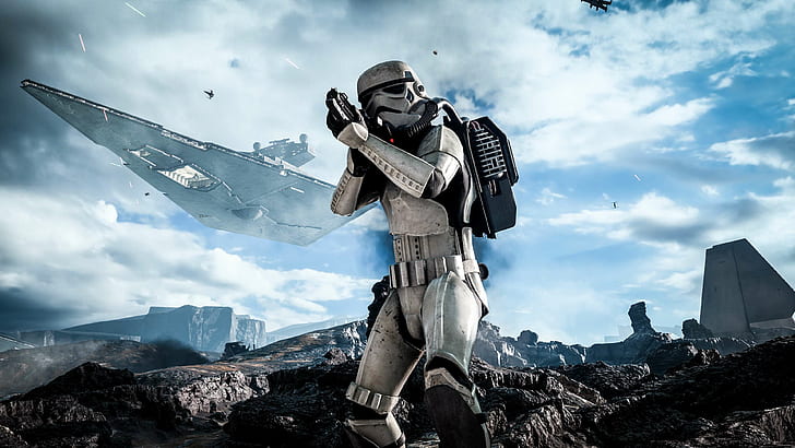 fictional character, video games, Imperial Forces, blaster, HD wallpaper