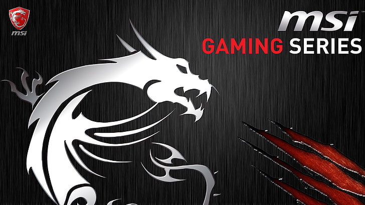 MSi wallpaper, computer, Gaming Series, scratches, text, western script