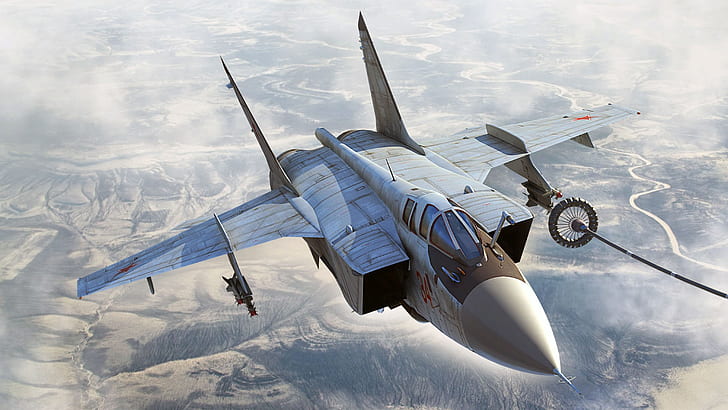 Foxhound, long-range, OKB MiG, MiG-31BM, Videoconferencing Russia, HD wallpaper