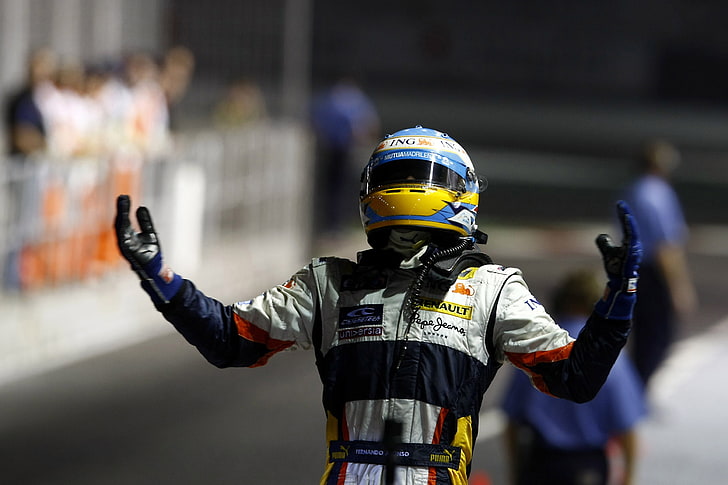 2008, Singapore, Formula 1, Fernando Alonso, ING Renault F1 Team