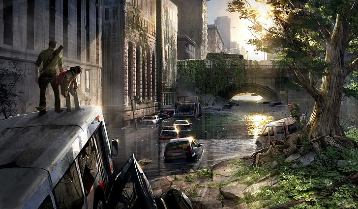 The Last of Us game digital wallpaper, concept art, video games