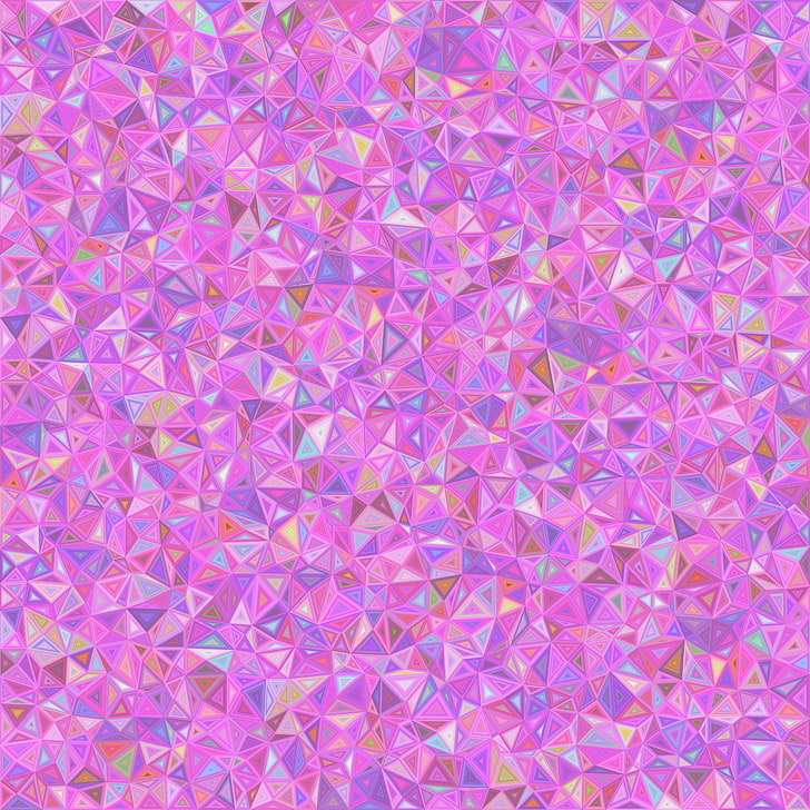 pink abstract wallpaper, mosaic, triangles, chaotic, backgrounds, HD wallpaper