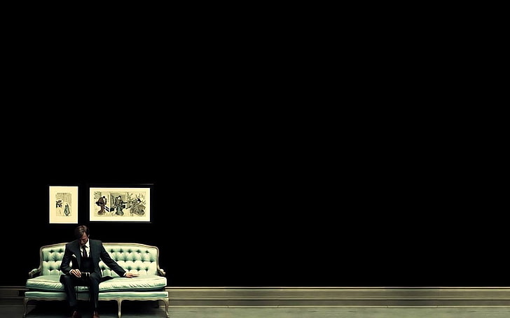 Hannibal, TV, copy space, indoors, no people, table, absence, HD wallpaper