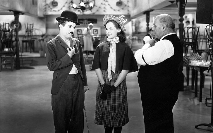 men's black suit jacket, Charlie Chaplin, film stills, monochrome