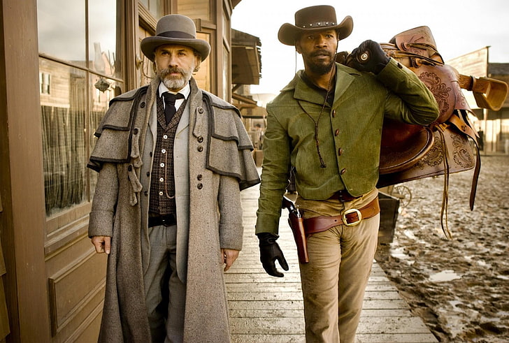 two cowboys movie still, Django Unchained, Quentin Tarantino, HD wallpaper