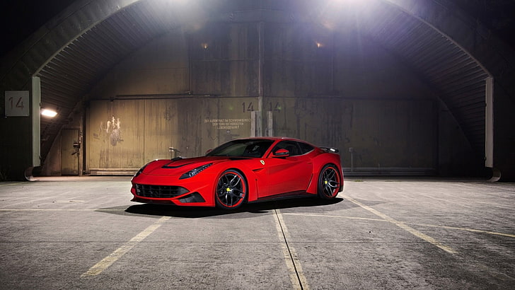 car, red cars, Ferrari F12, vehicle, transportation, mode of transportation, HD wallpaper