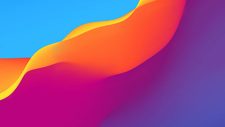 Colorful, Honor, waves, play, stock, gradient, HD wallpaper