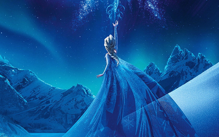 Animated Movies, Disney, Frozen (movie), Princess Elsa, HD wallpaper