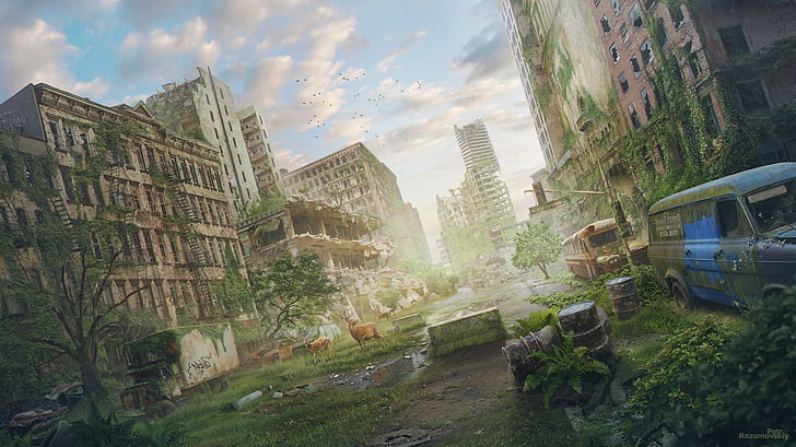 Sci Fi, Post Apocalyptic, City, Ruin