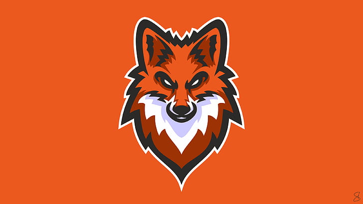 Video Game, eSports, Fox, Graphic Design, orange (Color), HD wallpaper