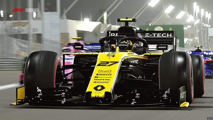 Video Game, F1 2019, Race Car, Renault R.S.19, HD wallpaper