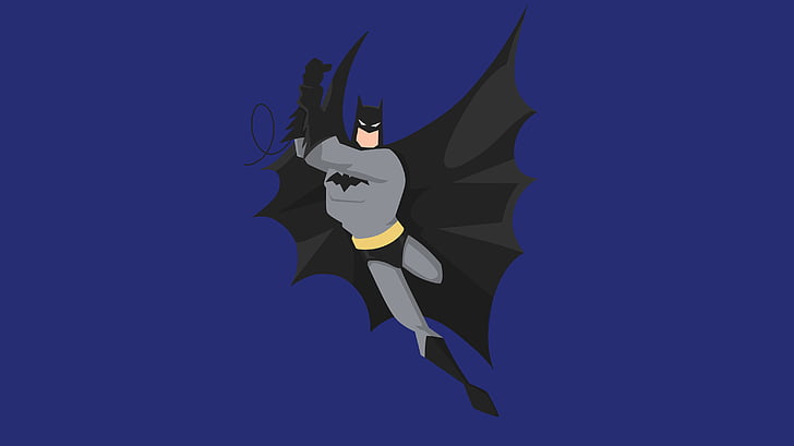 HD wallpaper: Batman, Minimal, Blue background, HD, 4K | Wallpaper Flare