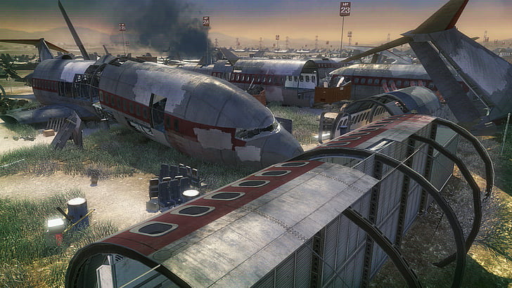 Call of Duty COD Junk Yard Airplanes Planes HD, call of duty game application, HD wallpaper