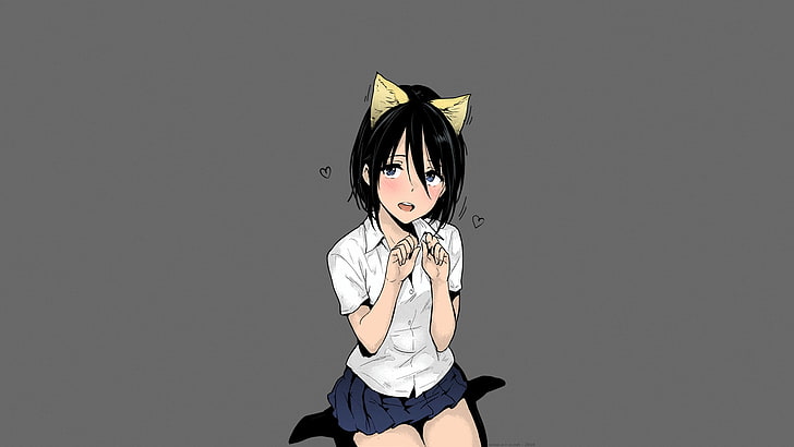 short skirt, anime, NaPaTa, manga, anime girls, blue eyes, school uniform