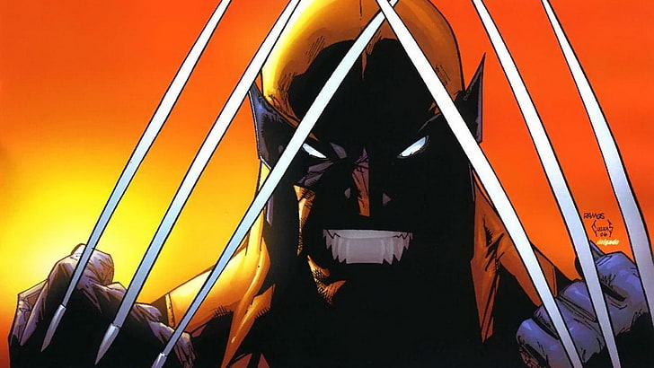 Marvel Wolverine, comics, transportation, orange color, mode of transportation, HD wallpaper