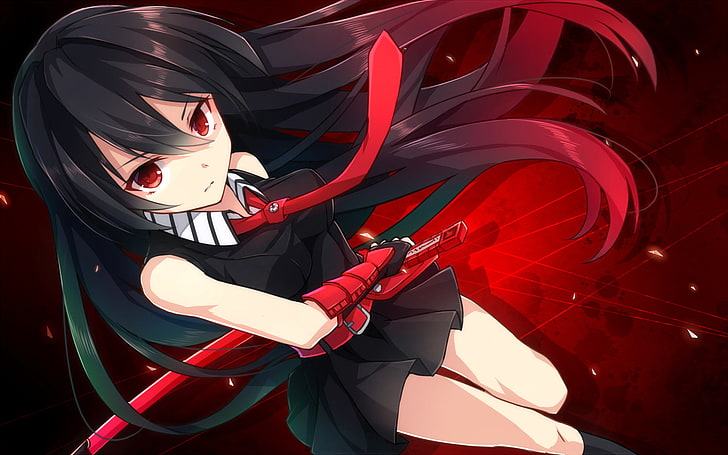 black-haired female anime fictional character, Akame ga Kill!