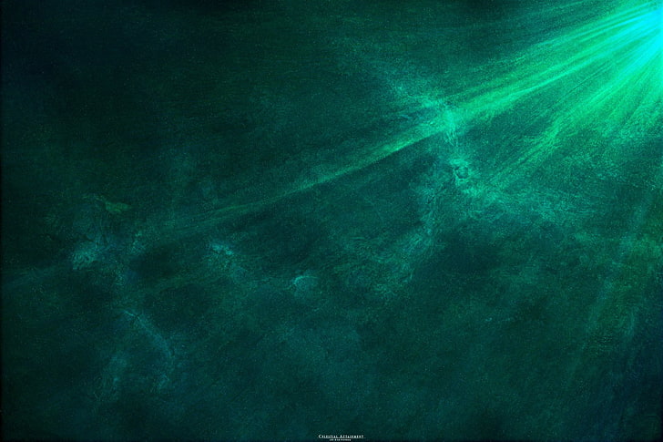 green light digital wallpaper, Sci Fi, Nebula, Cosmos, Space