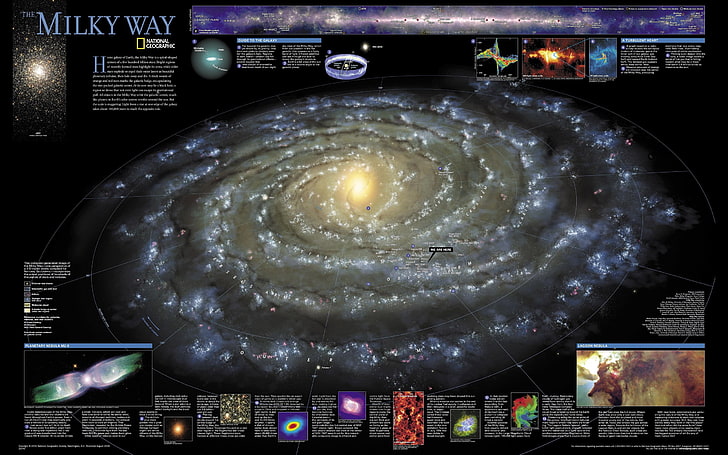 Milky Way wallpaper, space, science, night, illuminated, no people, HD wallpaper