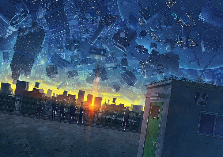 An Anime Girl That Looks At The Sky From Her Balcony Background, Anime  Moving Picture, Animal, Moving Background Image And Wallpaper for Free  Download